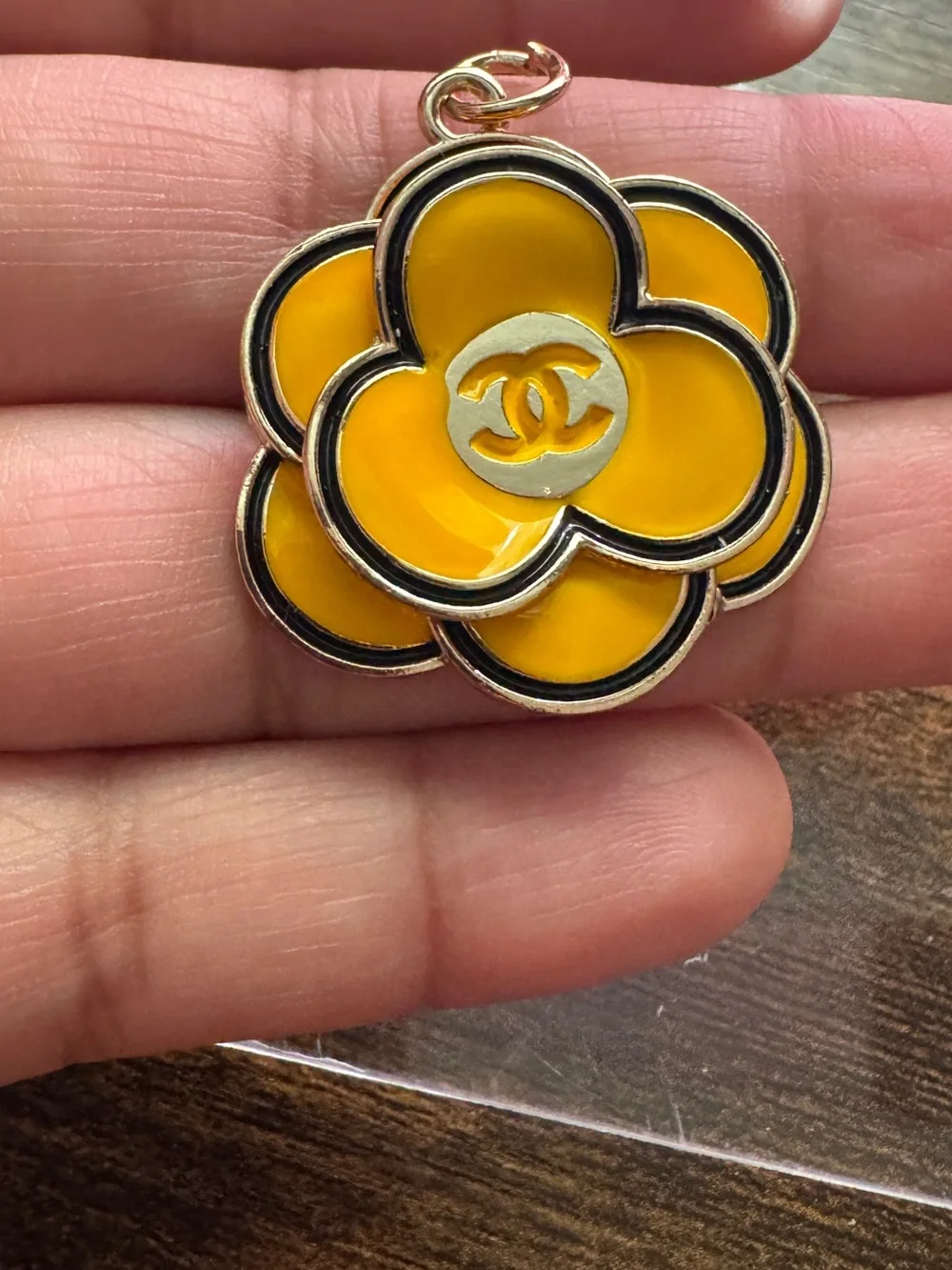 Chanel Camellia yellow vintage charm